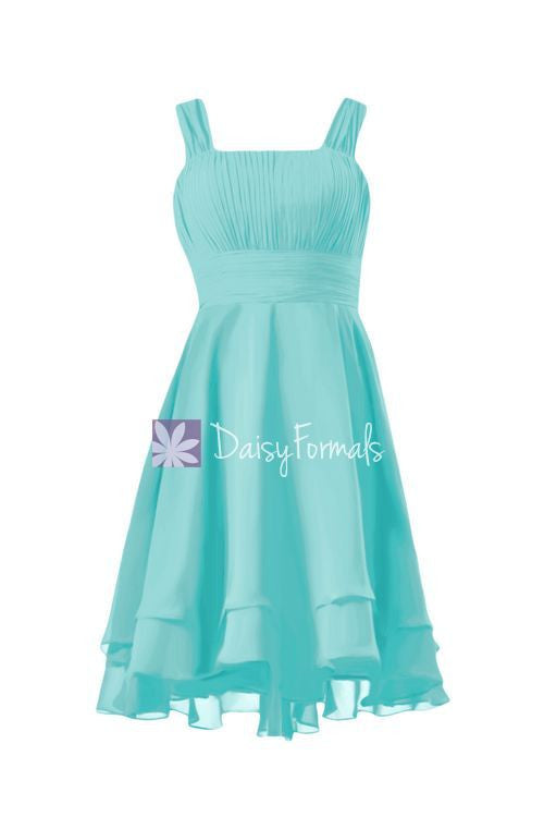 Short Robin Egg Blue Bridesmaids Dress ...